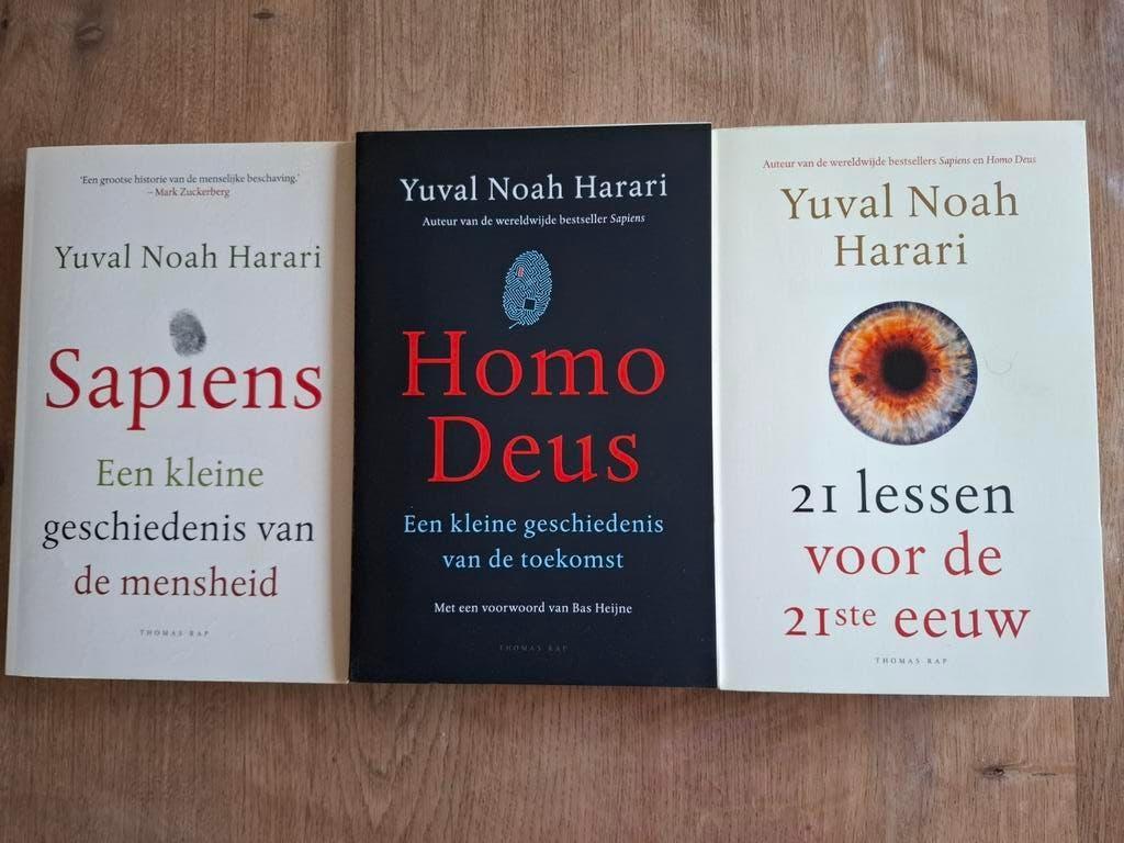 Yuval Noah Harari 3 boeken (Sapiens, Homo Deus, 21 lessen), Ophalen, Gelezen