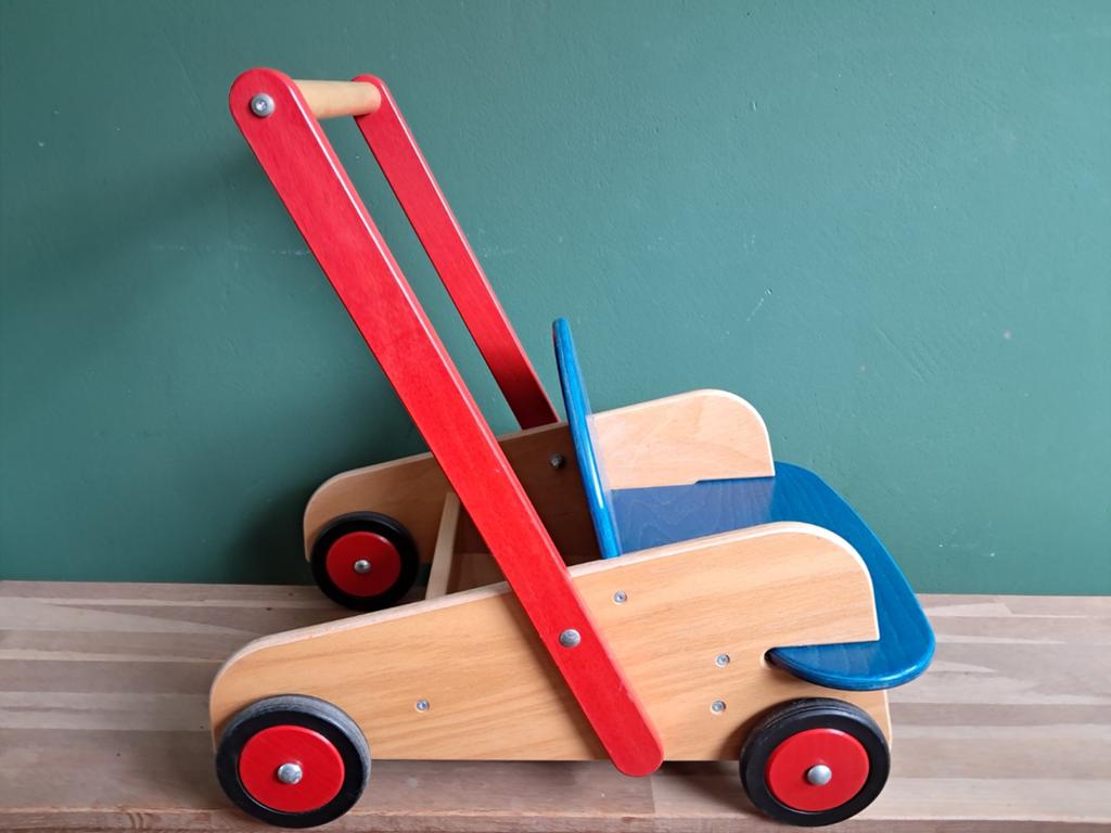 De Groene Merel Haba walker Wagon hout, Ophalen, Zo goed als nieuw
