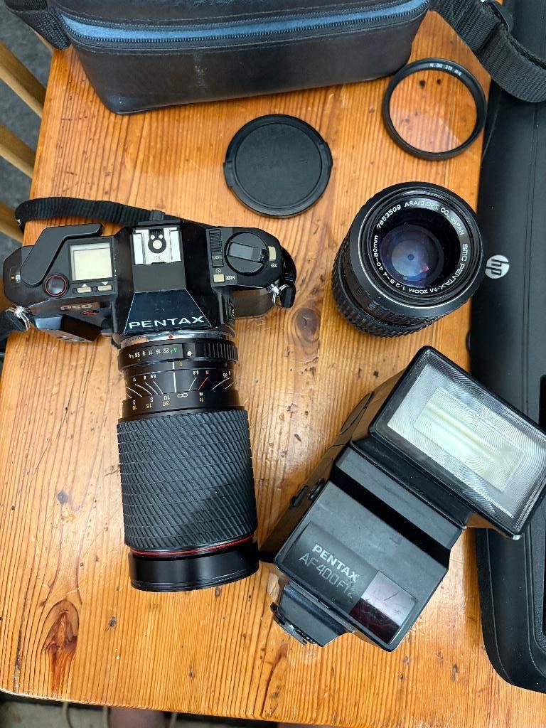 Pentax P50 set, Ophalen of Verzenden, Gebruikt, Spiegelreflex, Pentax