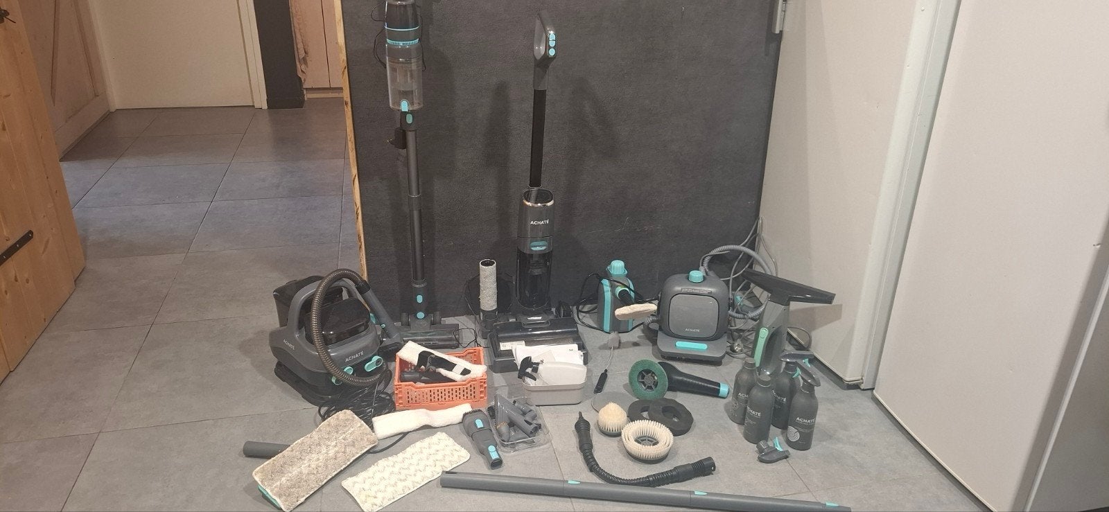 Achaté Stofzuiger en Stoomreiniger Set - Compleet