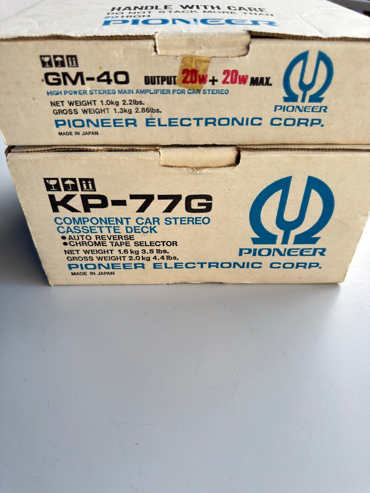 Pioneer KP-77G Cassettedeck & GM-40 Versterker (Vintage), Ophalen of Verzenden, Zo goed als nieuw