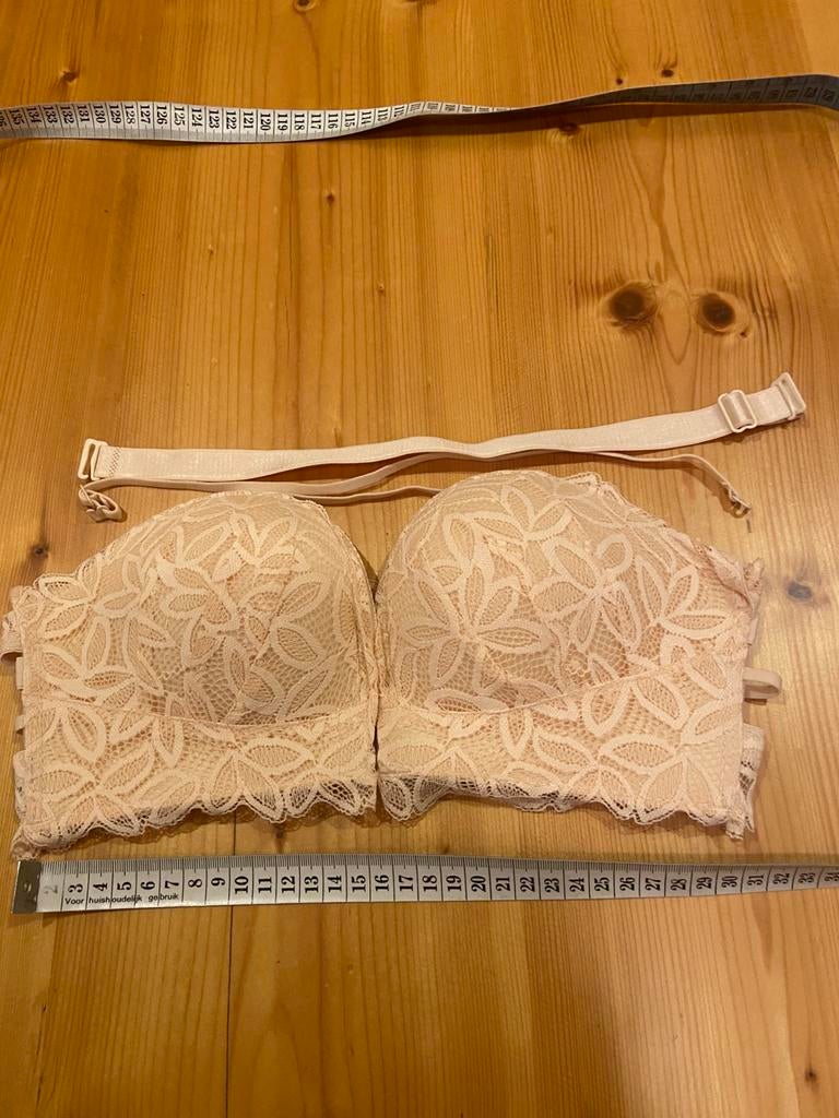 Bh beige 70 B voorsluiting losse bandjes, Ophalen of Verzenden, Beige, BH