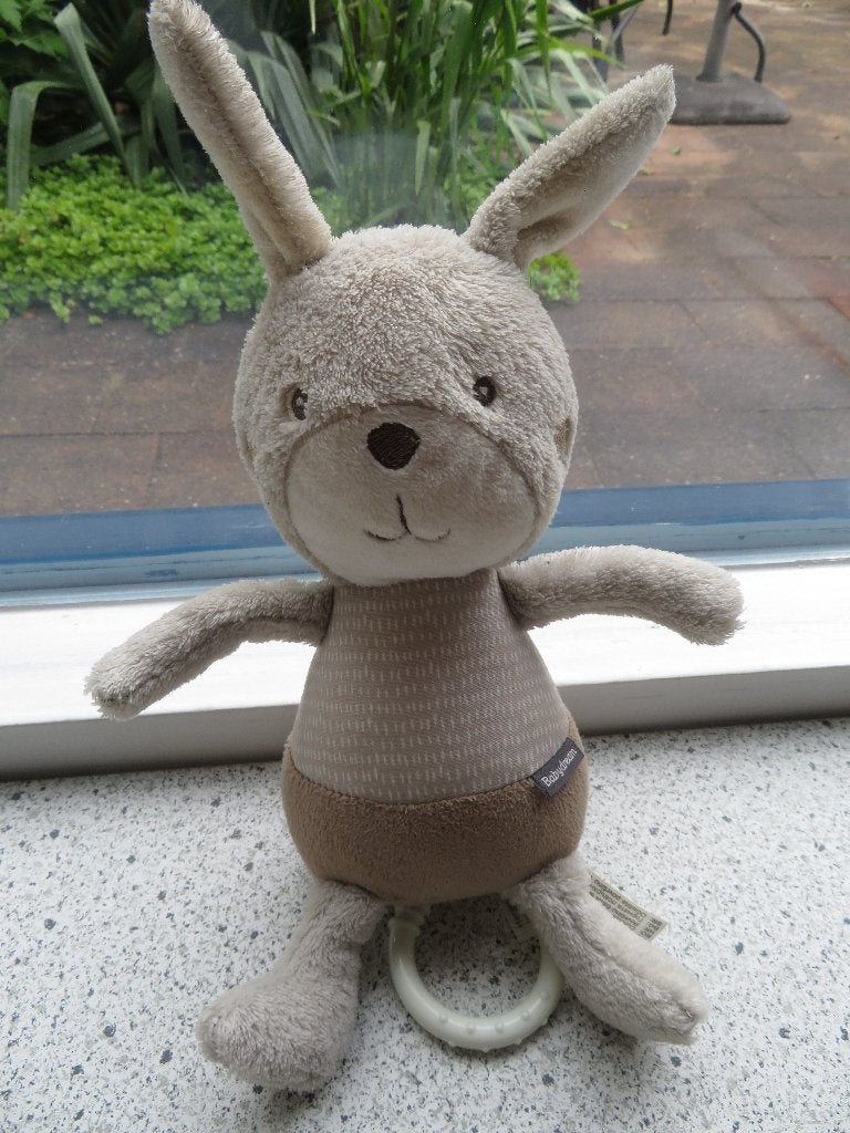 Konijn merk Babydream zacht velours meet ca 24 cm, Ophalen of Verzenden, Zo goed als nieuw, Konijn, Met geluid