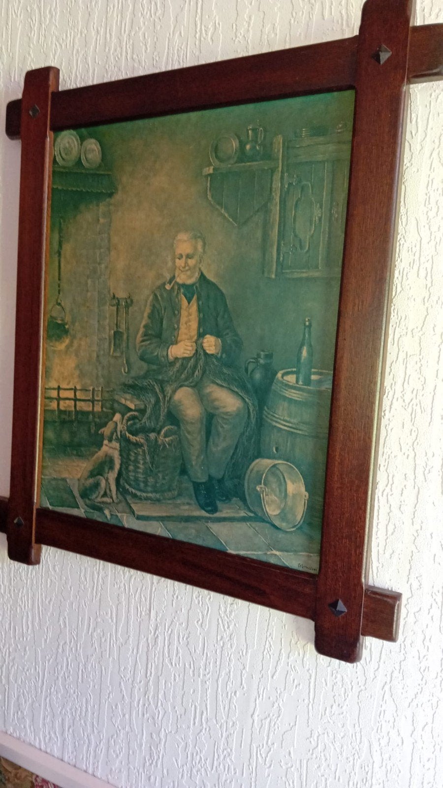 Prachtig schilderij Wormser, met authentiek houtenlijst., Antiek en Kunst, Kunst | Schilderijen | Klassiek, Ophalen