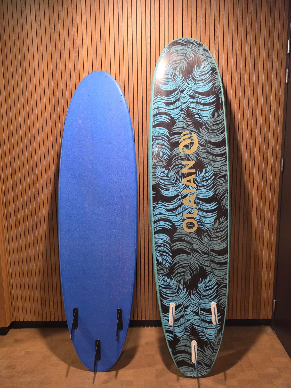2 surfboards softtop Decathlon, Watersport en Boten, Ophalen, Gebruikt, Overige typen, Met vinnen