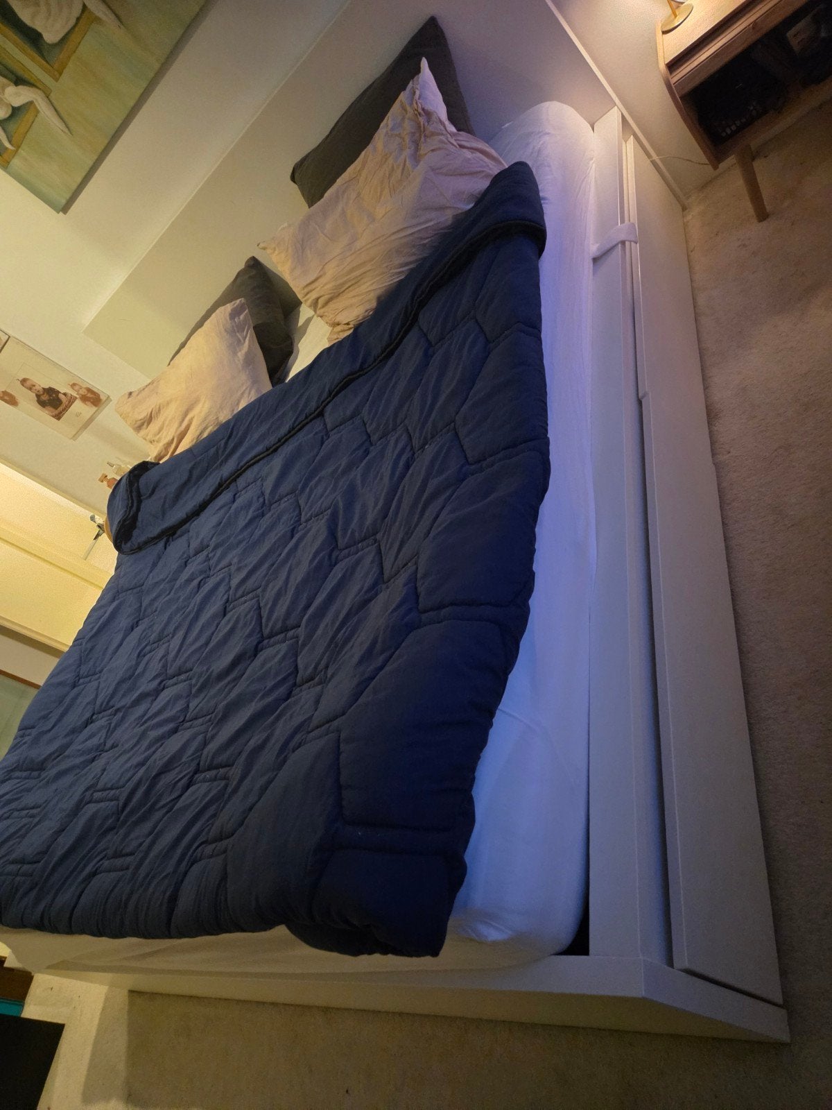 IKEA MALM Bed 180x200 met 4 lades en 2 lattenbodems, Huis en Inrichting, Ophalen, Gebruikt, Wit, Tweepersoons