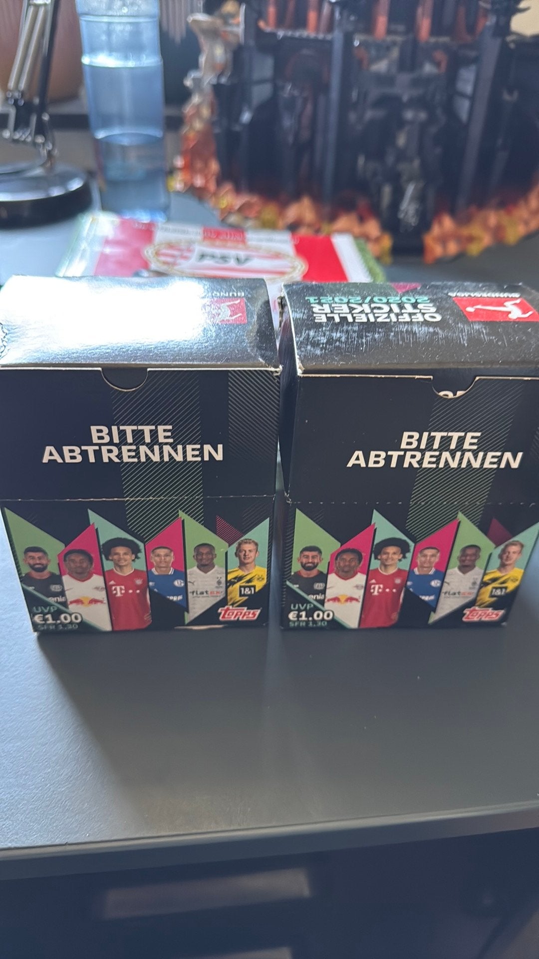 Topps/Panini Bundesliga 2020-2021 2 doosjes, Ophalen of Verzenden, Nieuw, Meerdere stickers