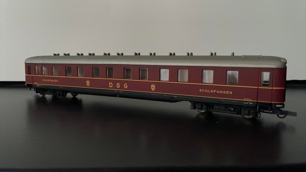 Liliput L383701 DB Schürzen-slaapwagen in OVP, Gebruikt, Gelijkstroom, Wagon, Ophalen of Verzenden