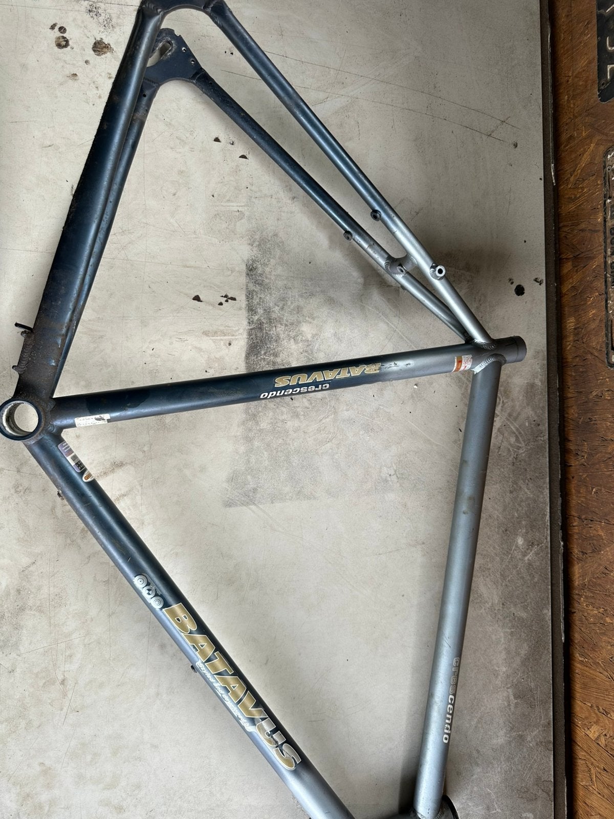 Batavus fietsframe verende voorvork etc, Ophalen, Frame, Gebruikt, Staal