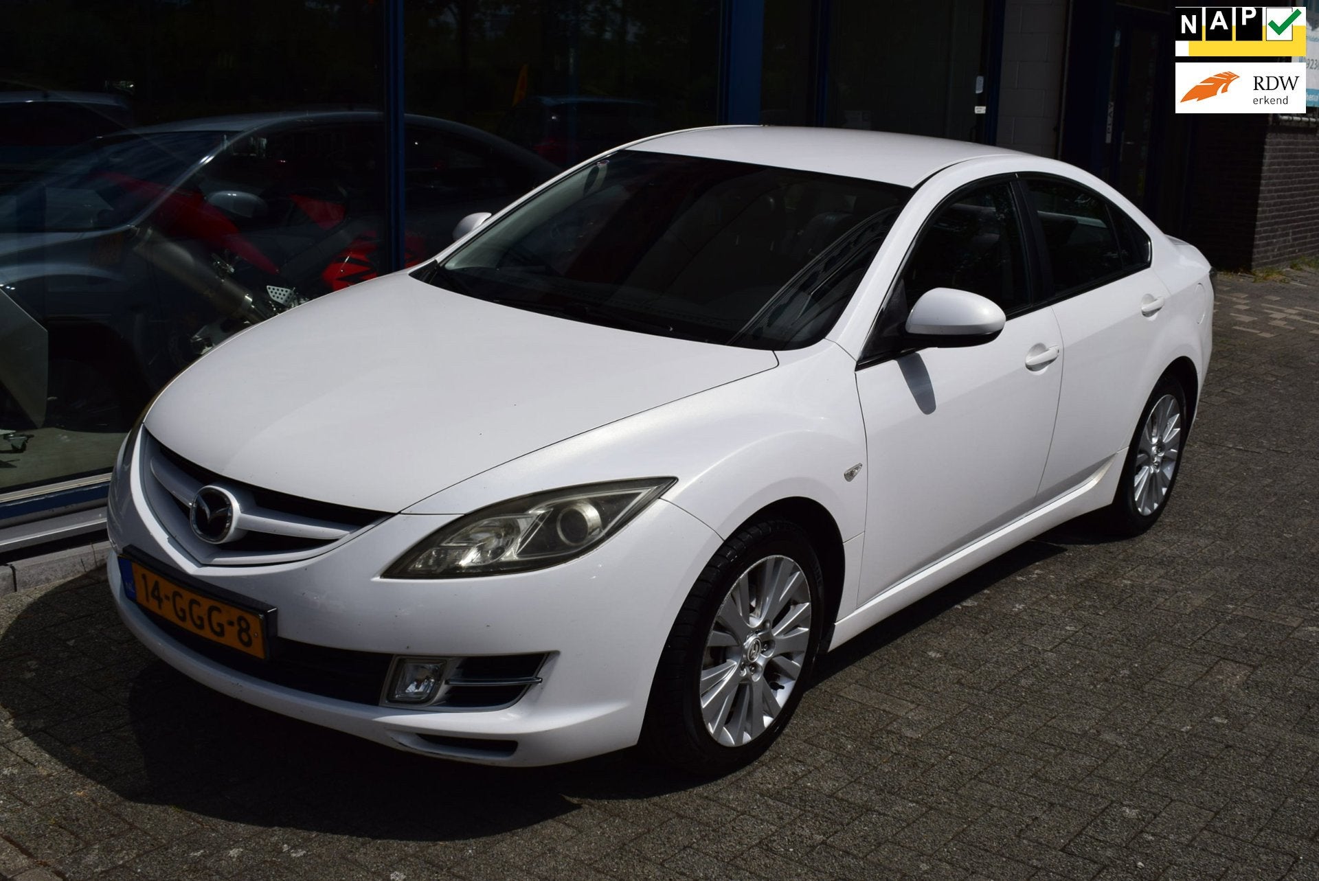 Mazda 6 1.8 Olypmia Sport // Climate control, cruise control, Auto's, Voorwielaandrijving, Gebruikt, Zwart, 4 cilinders