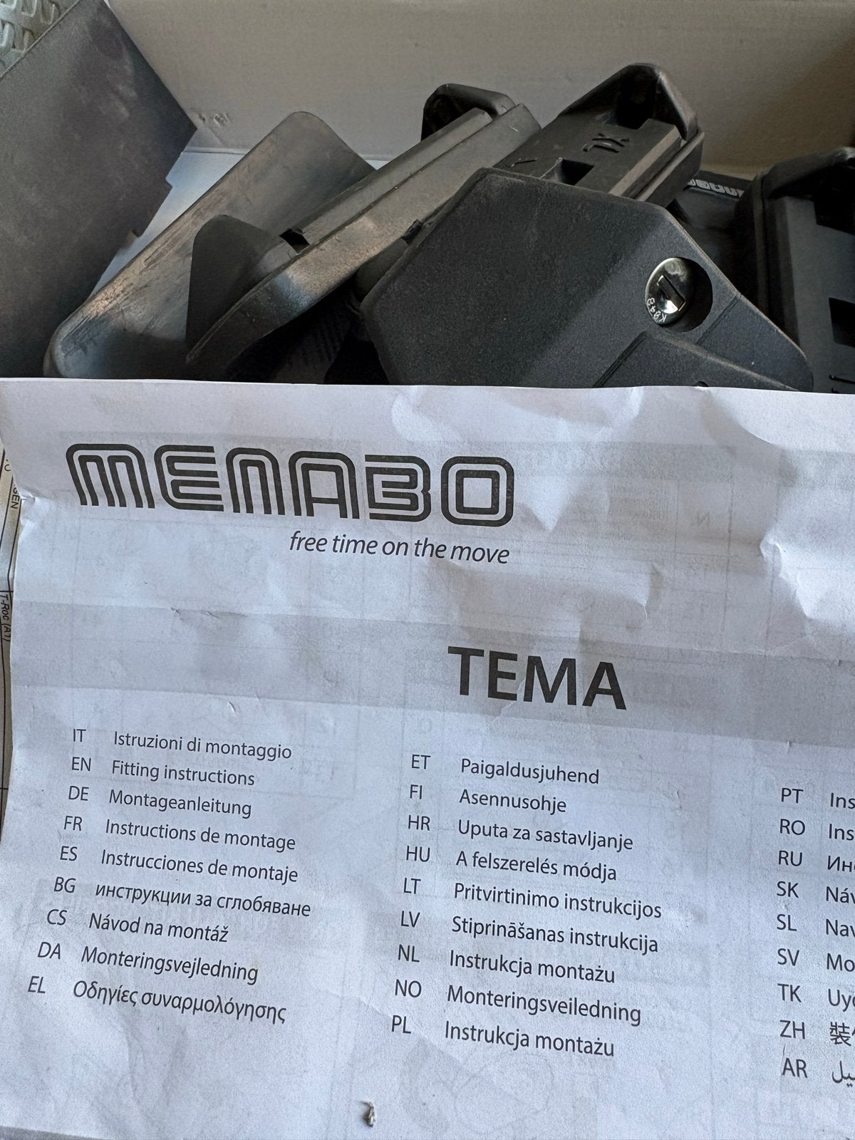Menabo Tema dakdragers - Nieuwstaat, Ophalen of Verzenden, Zo goed als nieuw