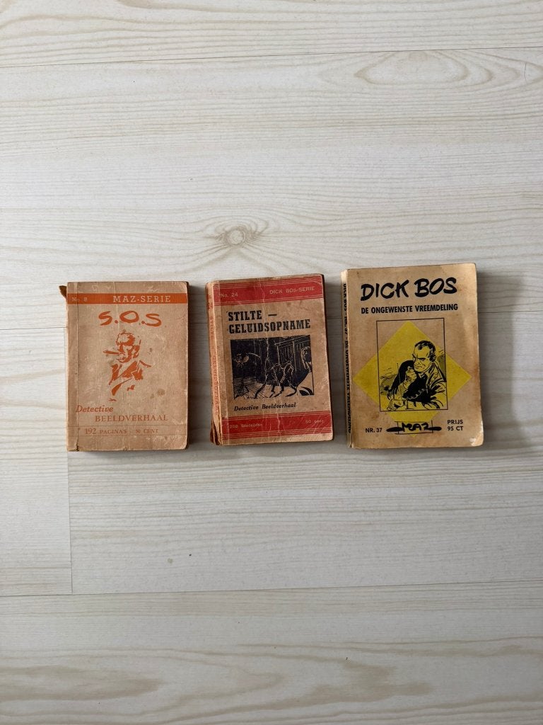 dick bos, Ophalen of Verzenden, Meerdere stripboeken, Onbekend, Gelezen