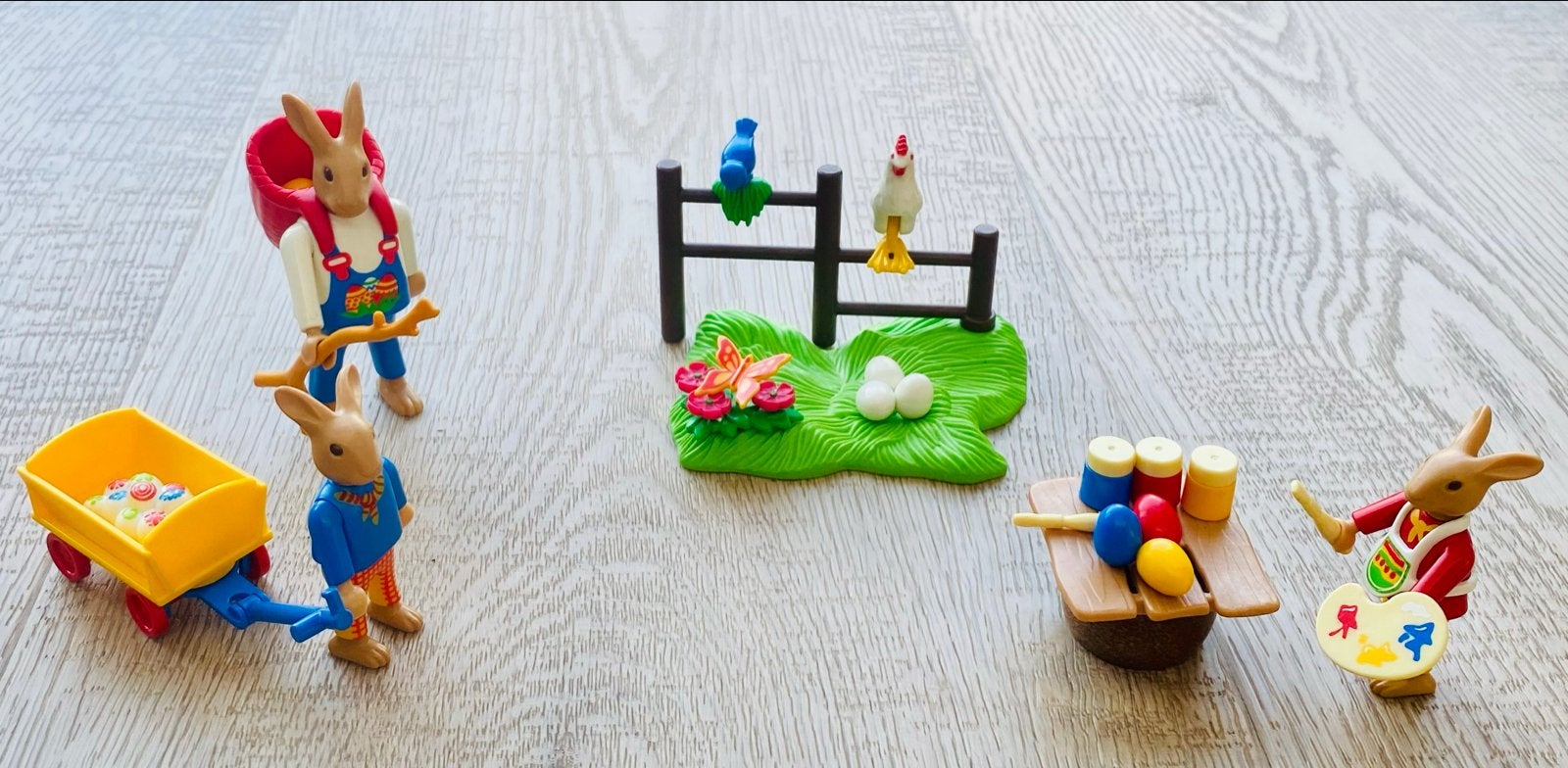 Playmobil Paashaasjes met paaseieren en accessoires, Kinderen en Baby's, Speelgoed | Playmobil, Ophalen, Complete set, Zo goed als nieuw