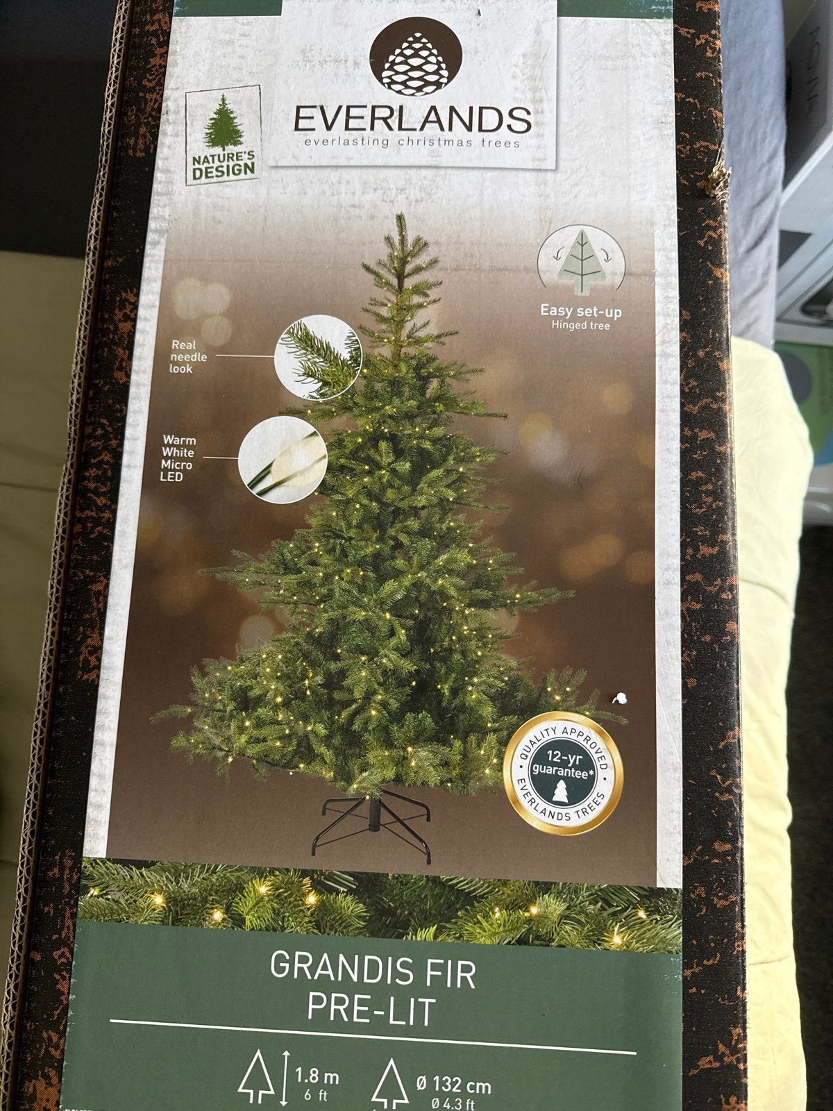 Kerstboom zonder lampjes, Ophalen, Gebruikt