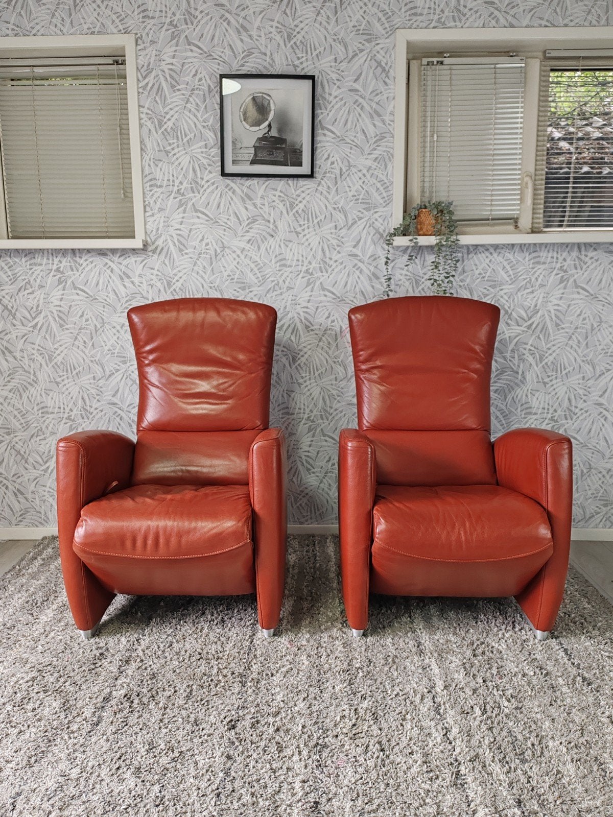 2x Jori Vinci 3295 leren design relax fauteuils, Gebruikt, Jori, Generaal De Wittelaan 17, 2800 Mechelen, België, Ophalen of Verzenden