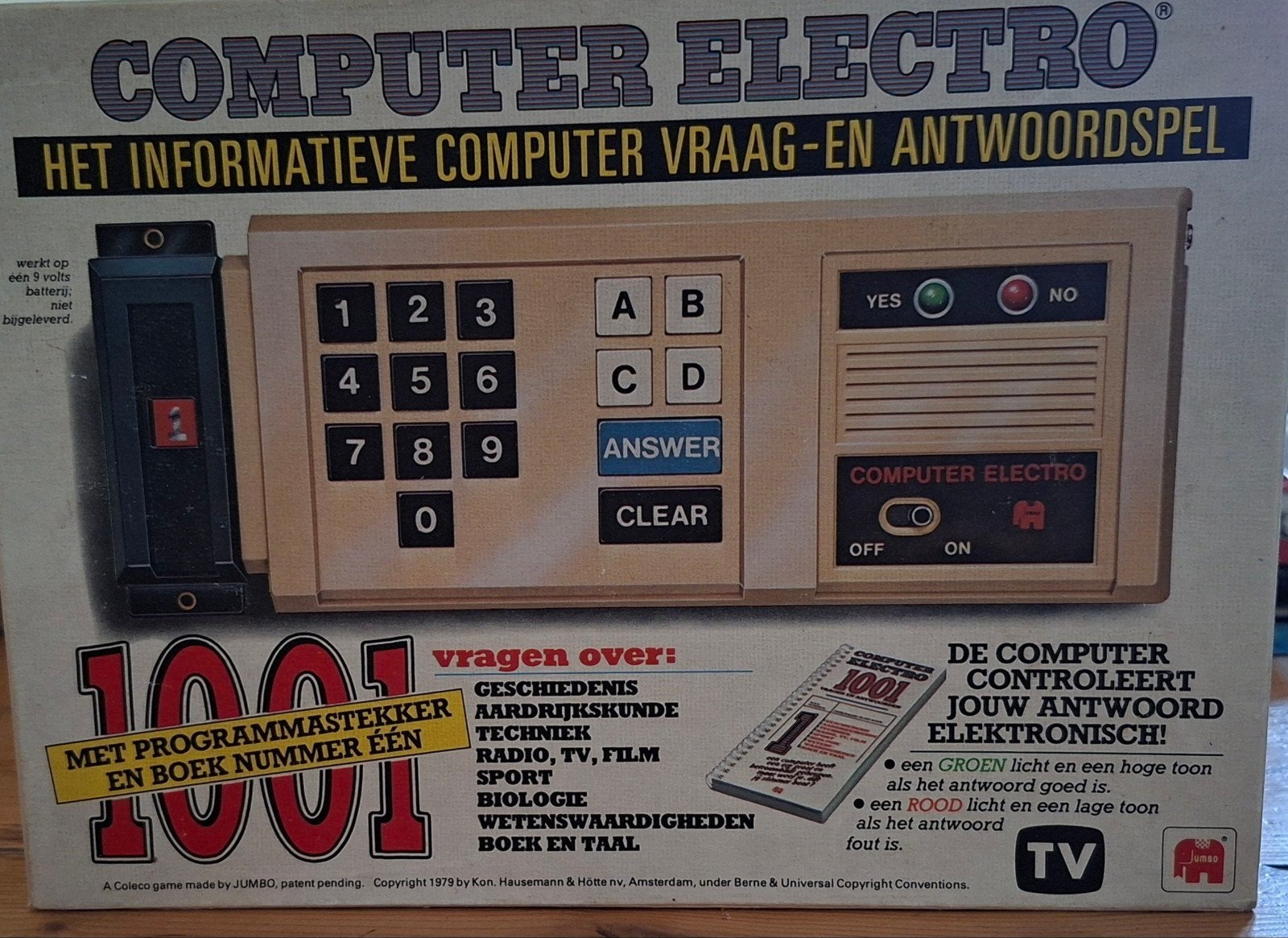 vintage computer electro jumbo spel 1980, Ophalen of Verzenden, Zo goed als nieuw