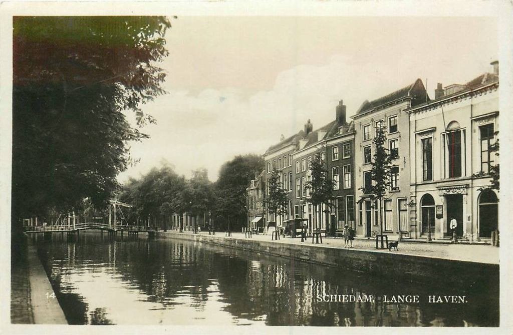 388-536-019 Schiedam Lange Haven, Verzenden, Voor 1920, Zuid-Holland