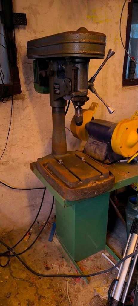 Robuuste kolomboormachine voor 3 fase, Doe-het-zelf en Verbouw, Gereedschap | Boormachines, Ophalen, Gebruikt, Kolomboormachine