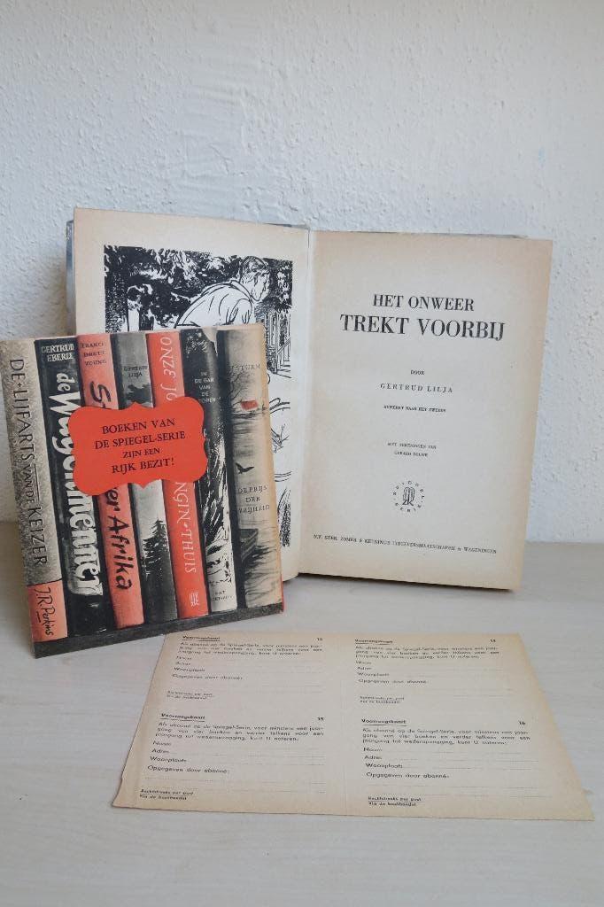 Het onweer trekt voorbij - Uitgave "De Spiegel-Serie" 1949, Gelezen, Gertrud Lilja, Ophalen of Verzenden, Nederland