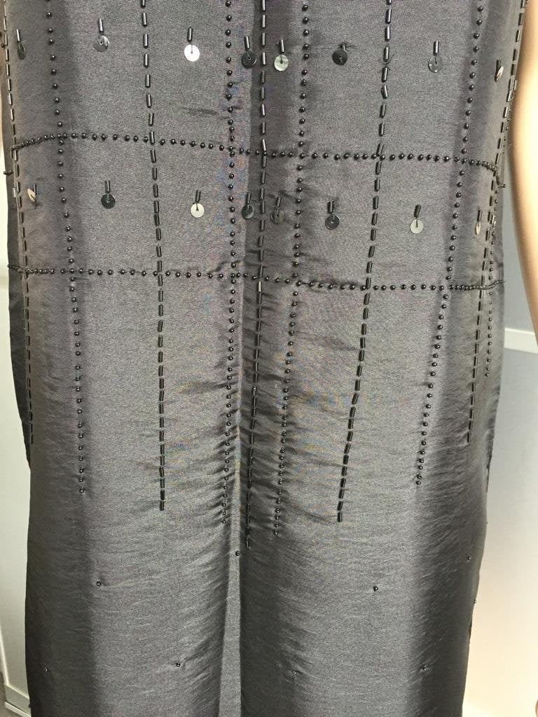 B1507 Peppercorn: zwart lang tuniek jurk Maat S=36 jurkje, Zwart, Ophalen of Verzenden, Zo goed als nieuw, Knielengte
