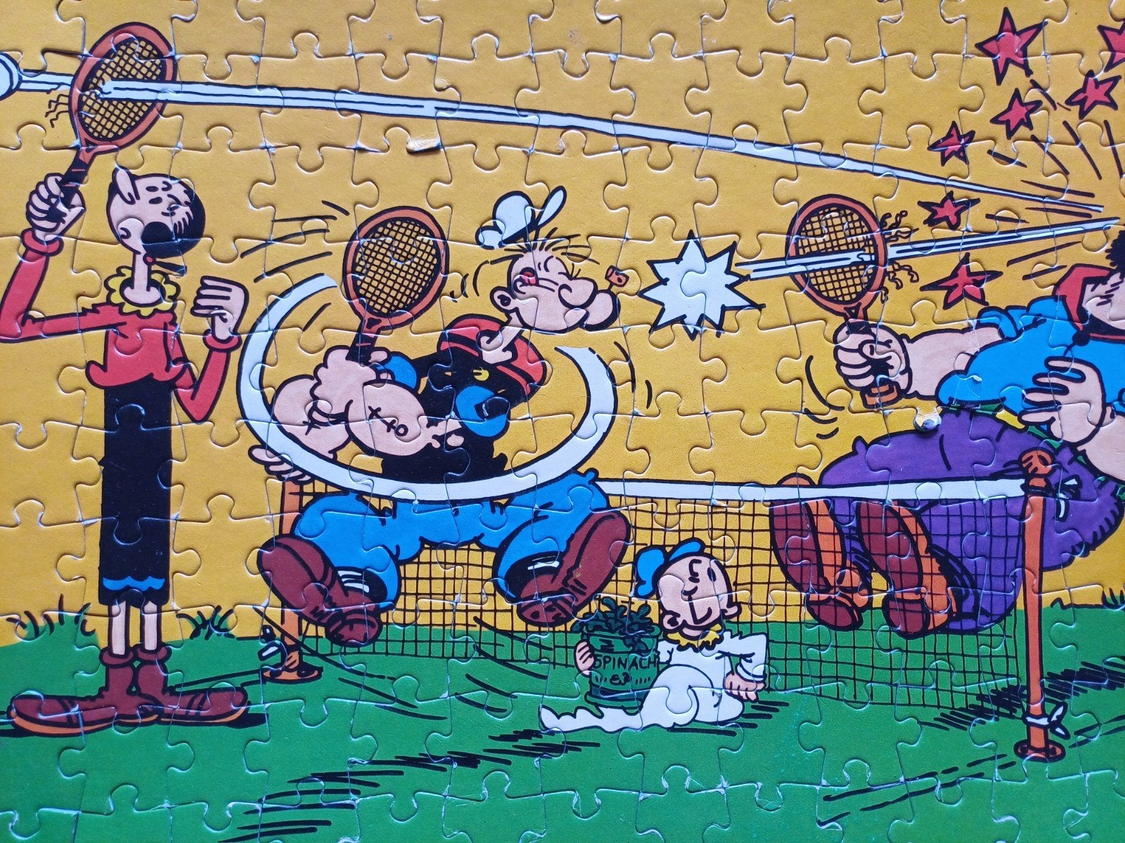 Puzzel 140 stukjes Popeye, Ophalen of Verzenden, Minder dan 500 stukjes, Zo goed als nieuw, Legpuzzel