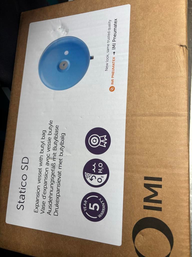 Pneumatex Stativo 18L expansievat, Minder dan 30 cm, Overige typen, Nieuw, Minder dan 60 cm