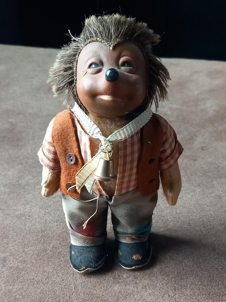 Vintage Steiff mecki Egel Figuur 50/60er jaren, Ophalen of Verzenden