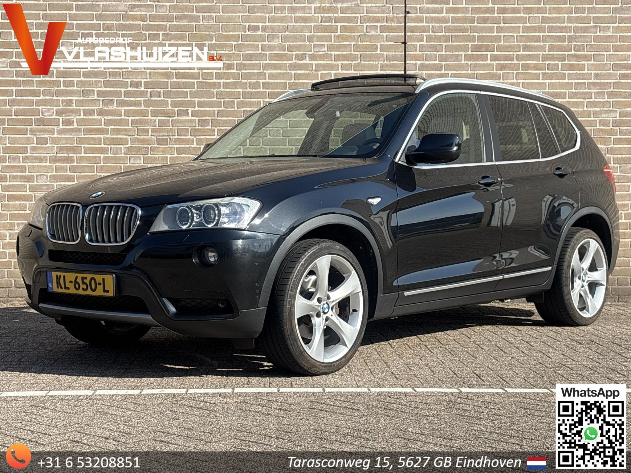 BMW X3 xDrive35i High Executive, Auto's, Automaat, Gebruikt, 2000 kg, Zwart