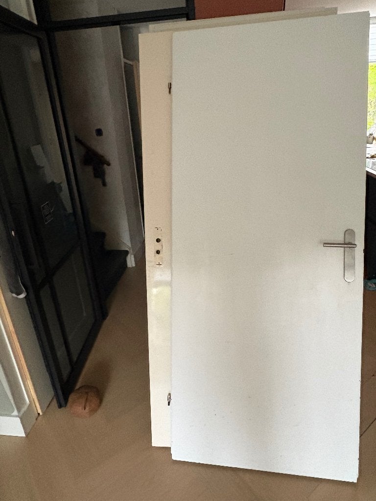 binnendeur met beslag/deurkruk - Gebruikt, Ophalen, Gebruikt, 120 cm of meer, Binnendeur