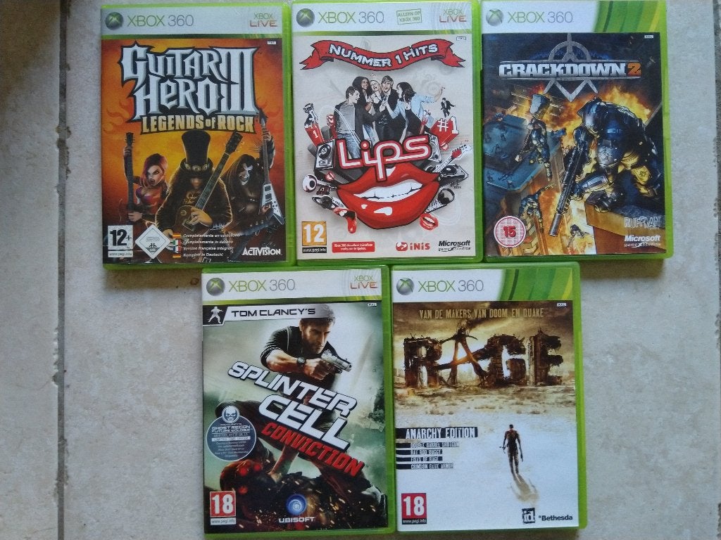 5 xBox spellen te koop, Overige genres, 1 speler, Eén computer, Ophalen of Verzenden