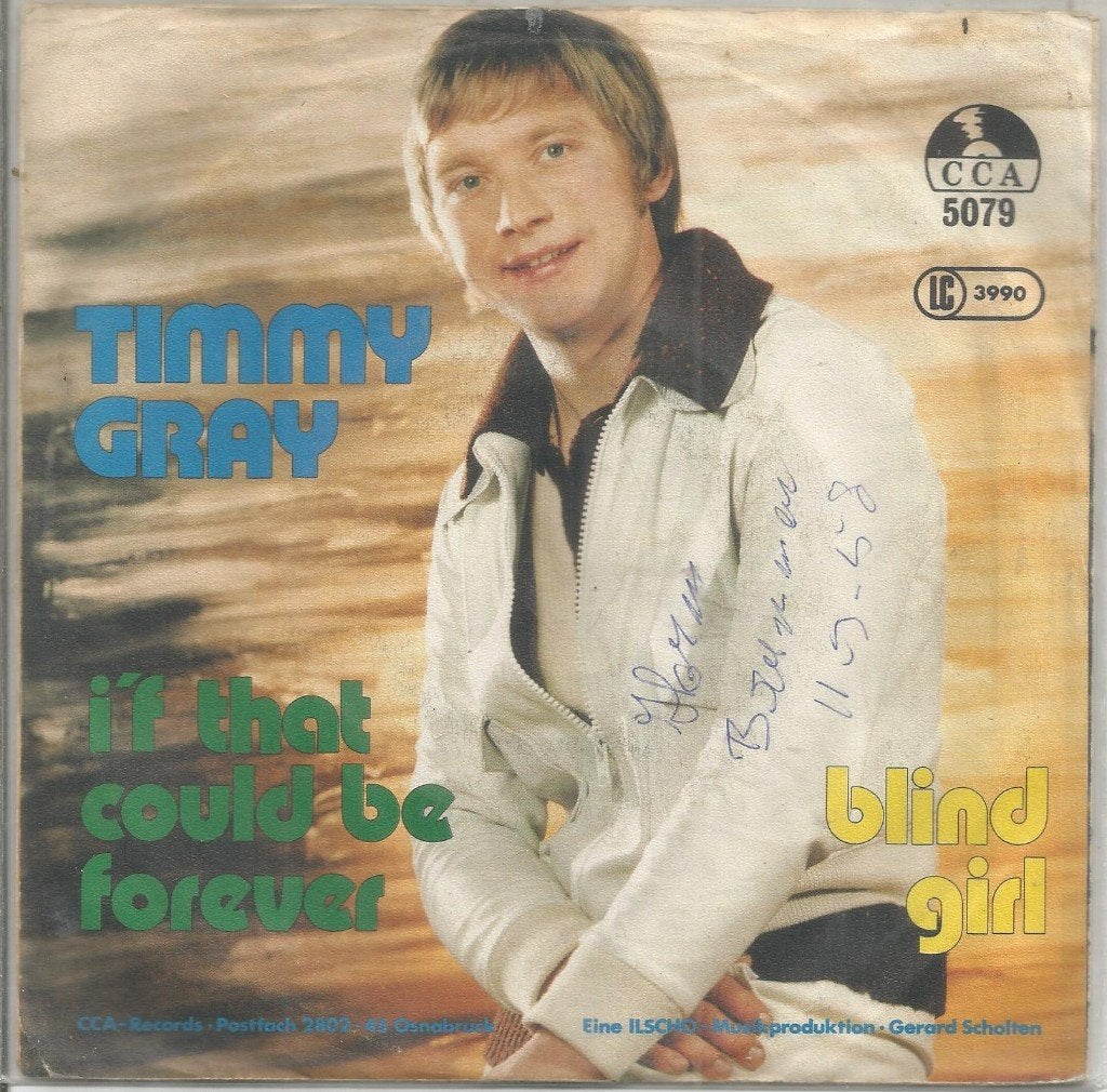 Timmy Gray – I'f That Could Be Forever, Gebruikt, Fotohoes, 7 inch, Ophalen of Verzenden