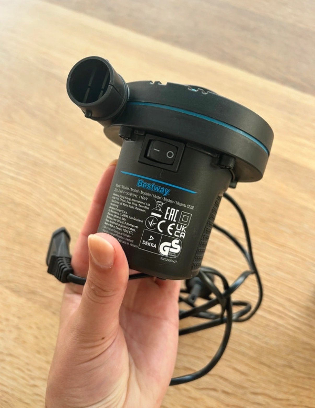 Bestway AC Elektrische Luchtpomp Powertouch, Ophalen of Verzenden, Zo goed als nieuw, Elektrisch