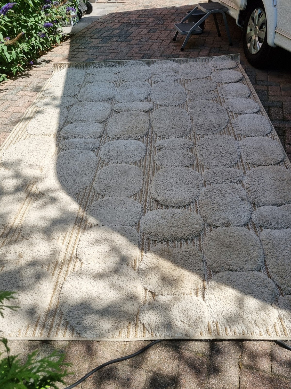 Groot beige vloerkleed Trendcarpet Fondi 290x200, Huis en Inrichting, Ophalen, Gebruikt, Beige, 200 cm of meer