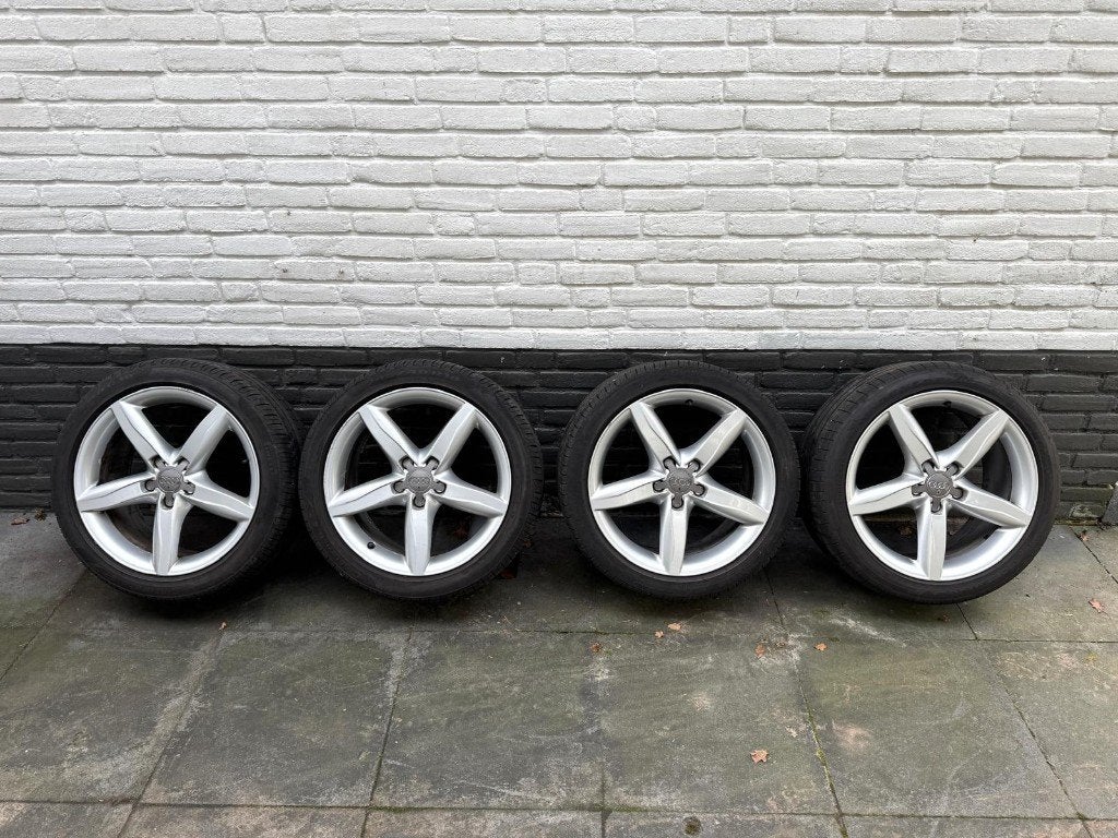 Audi A4 18 inch lichtmetalen velgen, Ophalen, 18 inch, Gebruikt, Velg(en)
