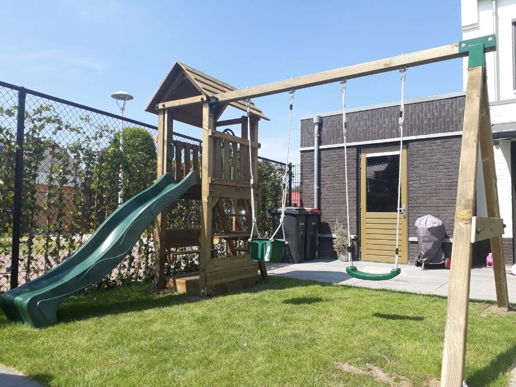 compacte KLEINE TOREN speelhuis klimtoren speeltoesel, Ophalen, Nieuw, Schommel, Aanbouwonderdeel