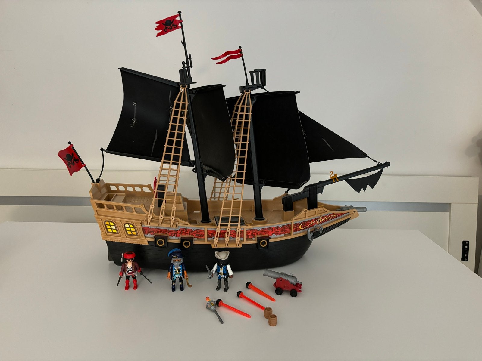 Playmobil Piratenschip 6678 met Figuren en Accessoires, Pirates, Complete set, Ophalen of Verzenden, Zo goed als nieuw
