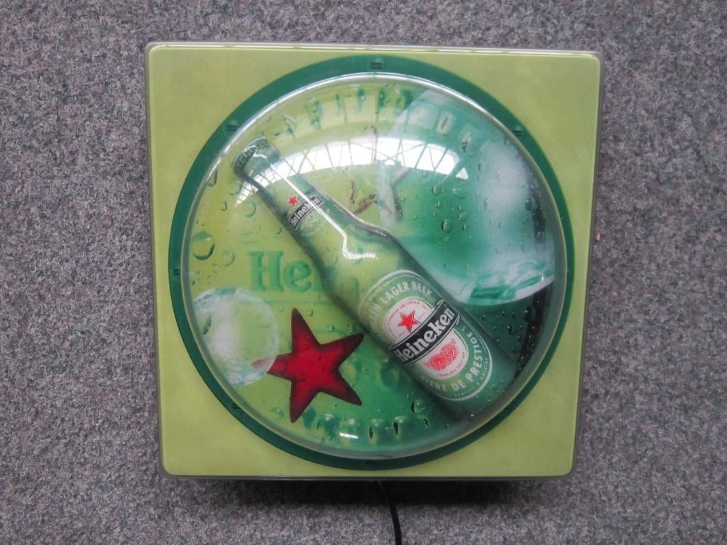 HEINEKEN BIER LICHTRECLAME, Verzamelen, Biermerken, Ophalen, Zo goed als nieuw, Overige typen, Heineken