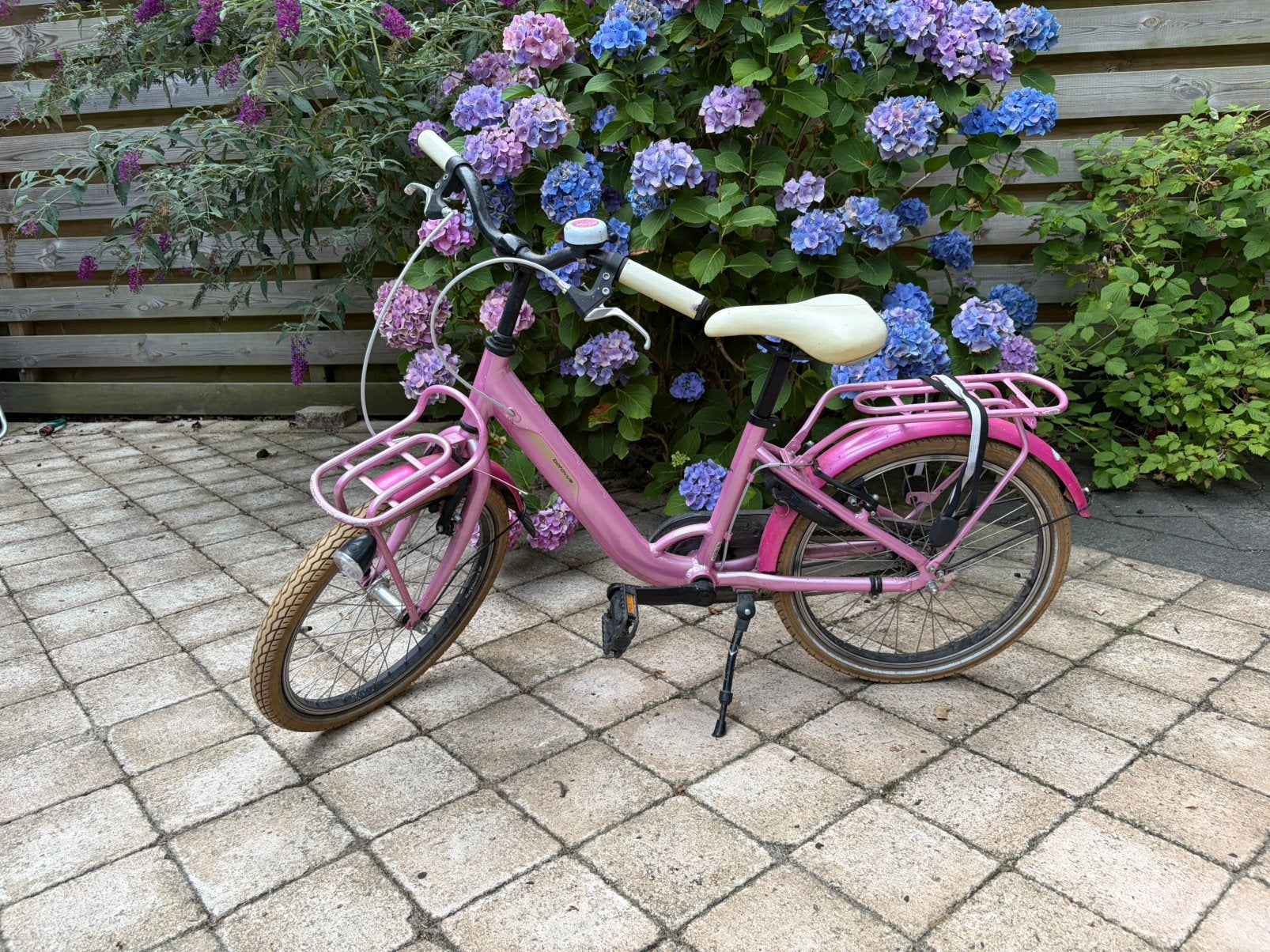 Roze meisjesfiets 20 inch, Fietsen en Brommers, Ophalen, Gebruikt, 20 inch of meer