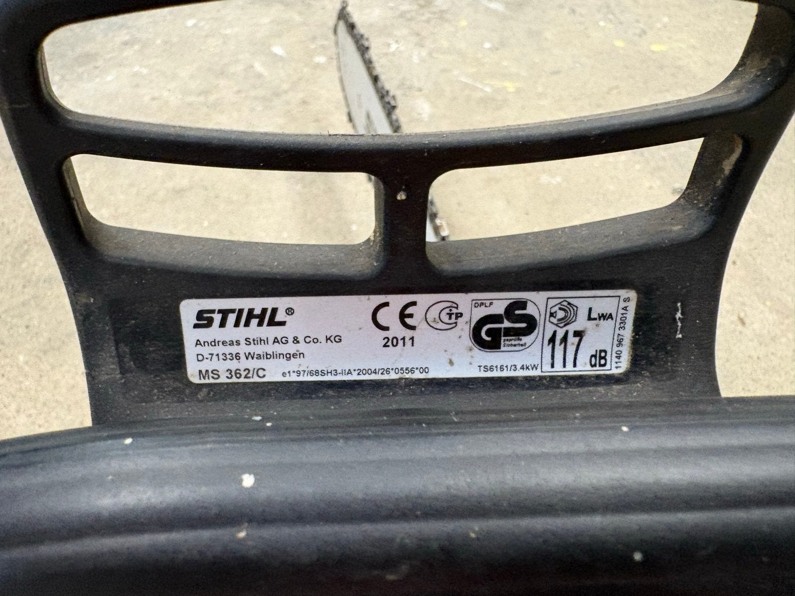 Zware krachtige Stihl MS 362 kettingzaag voor zwaar werk, Ophalen