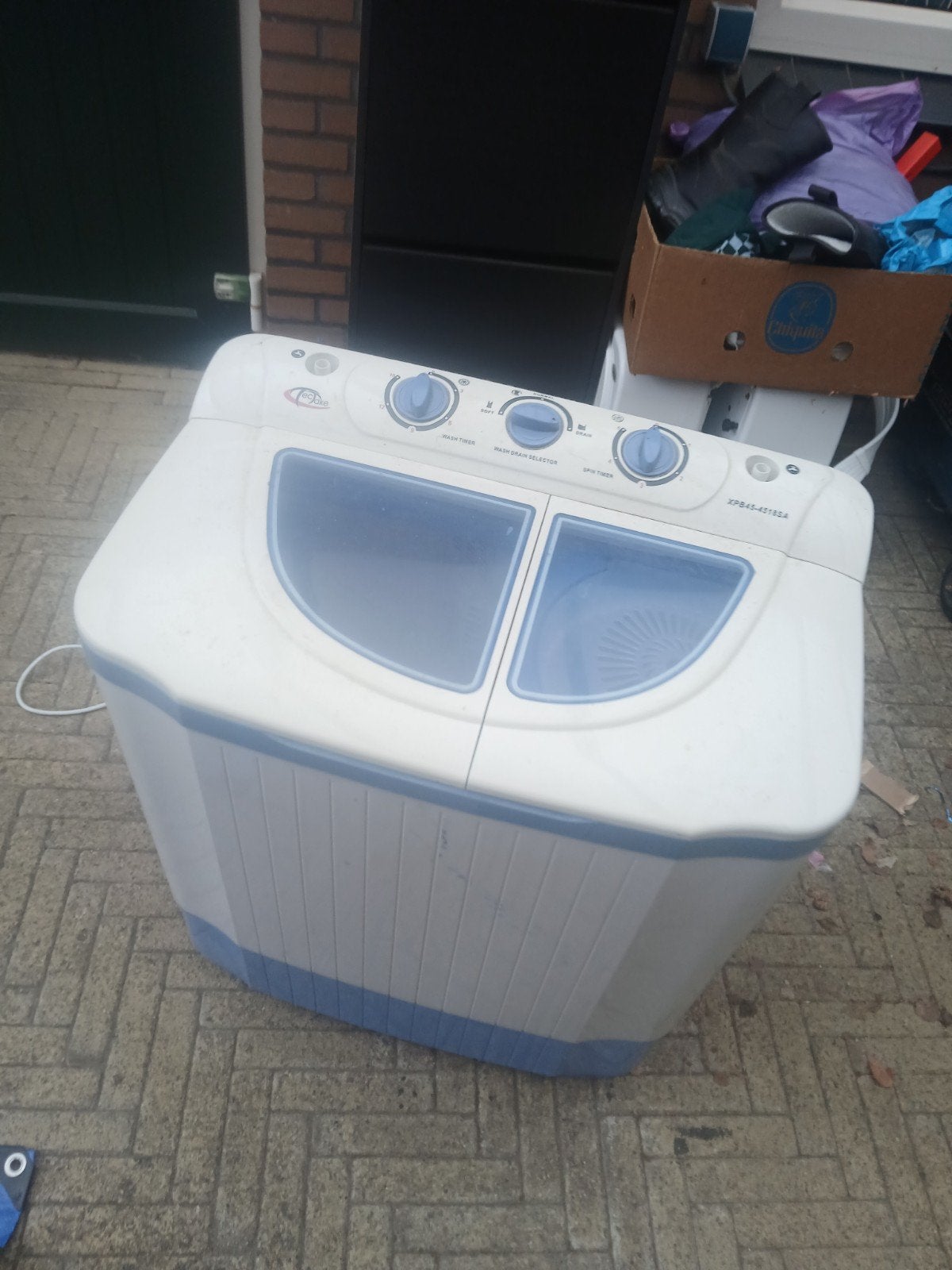 Camping wasmachine, Ophalen, Toilet