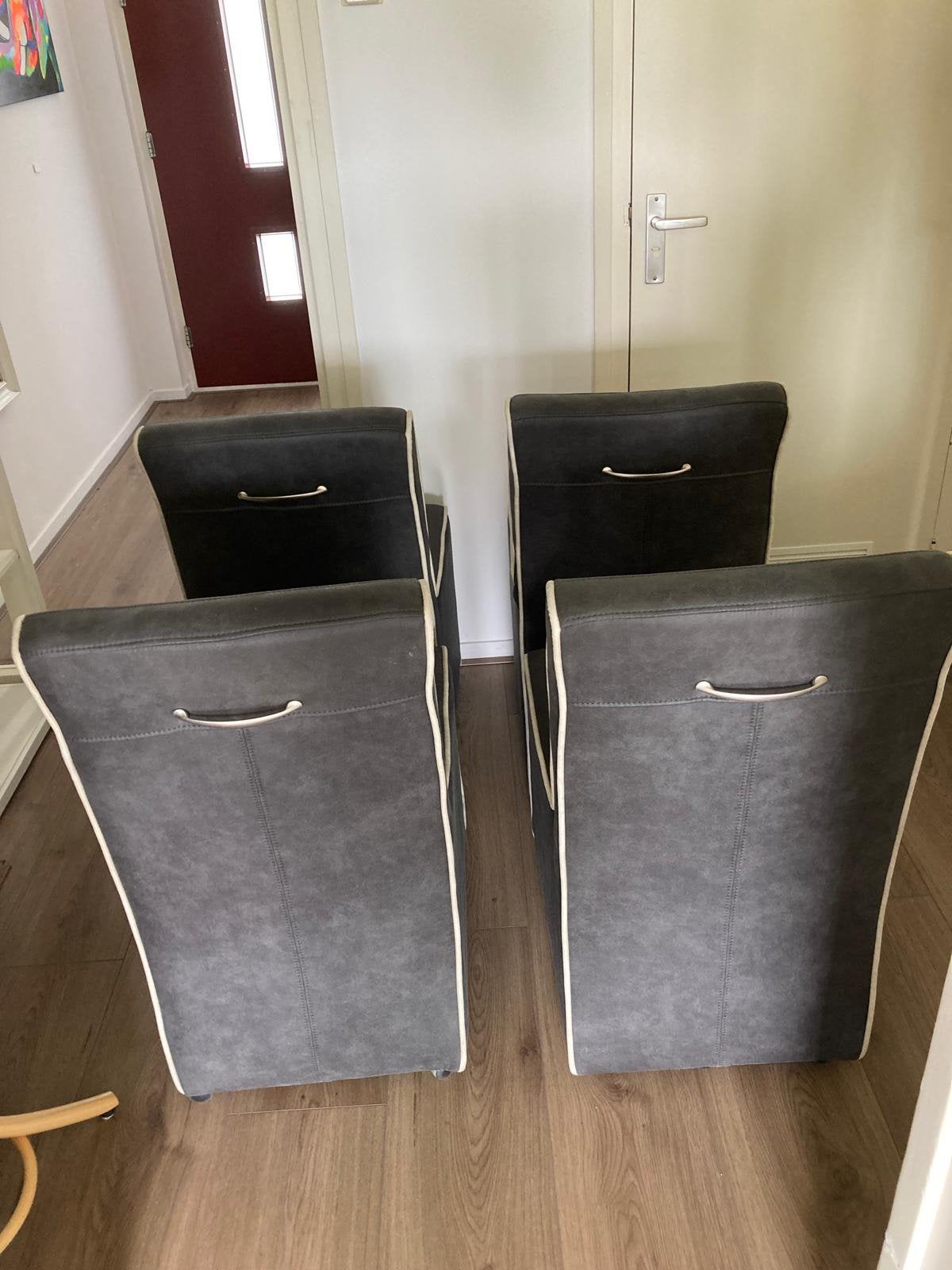 Riviera maison verrijdbare eetkamerstoelen, Ophalen, Zo goed als nieuw, Riviera maison