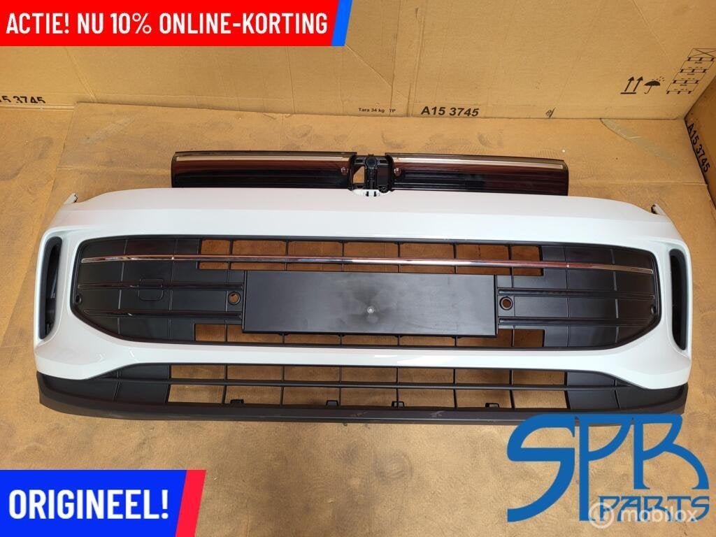 Vw TIGUAN 571 CT1 LIFE LC9A VOORBUMPER PURE WHITE GRILLE NEW, VOLKSWAGEN, Volkswagen, Nieuw, Ophalen of Verzenden