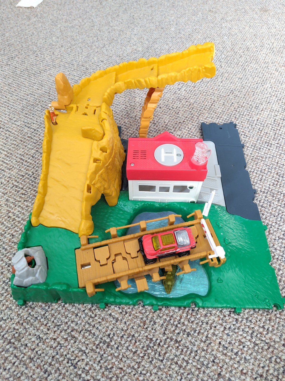 Matchbox actieset bergreddingsstation, Ophalen, Zo goed als nieuw, Handmatig, Overige merken