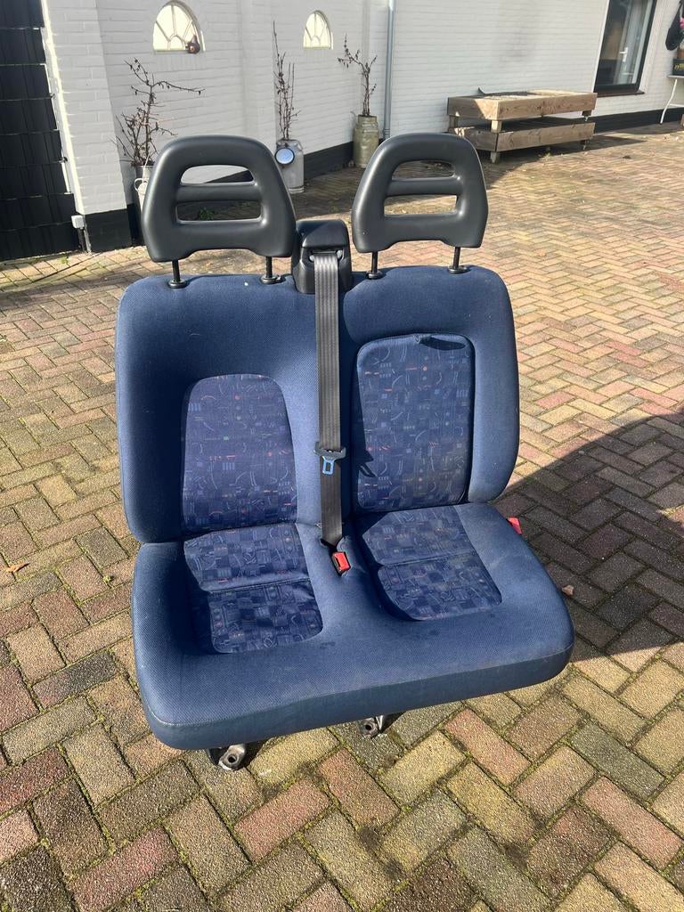 Bank 2-zits bestelbus / camper / ombouw, Ophalen, Gebruikt