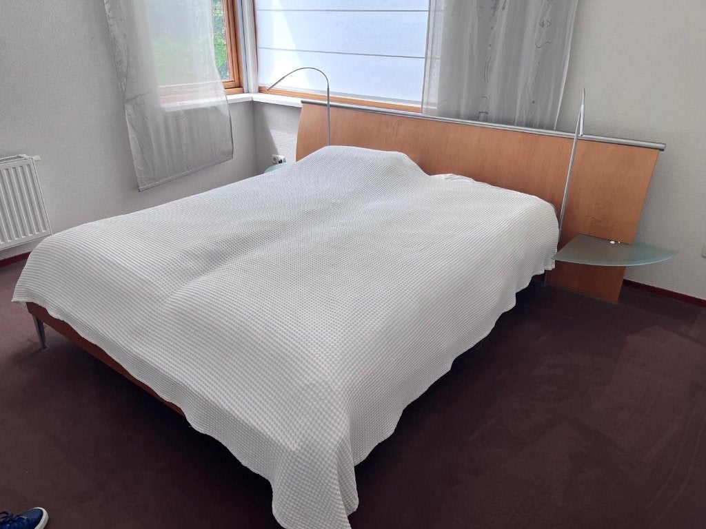 Bed, Lit jumeaux, Ophalen, Bruin, 210 cm, Tweepersoons