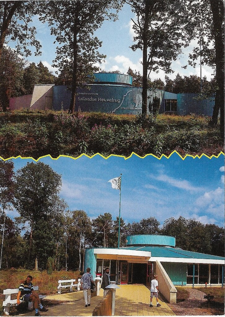 Ansichtkaart  	Sallandse Heuvelrug	2-luik	Bezoekerscentrum, Verzenden, 1980 tot heden, Gelopen, Overijssel