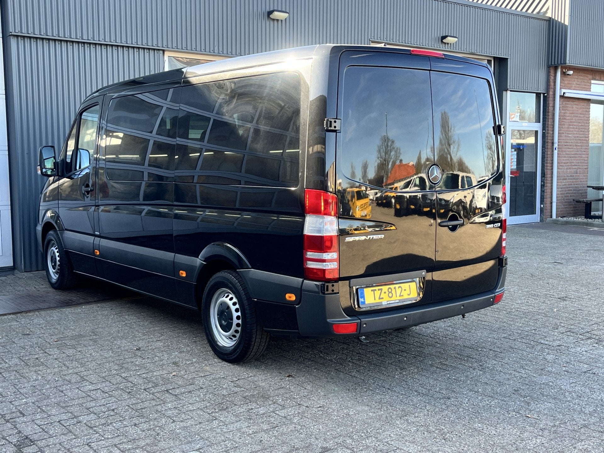 Mercedes-Benz Sprinter 316 CDI 8 Persoons Airco Cruise contr, Automaat, Gebruikt, 2000 kg, Zwart