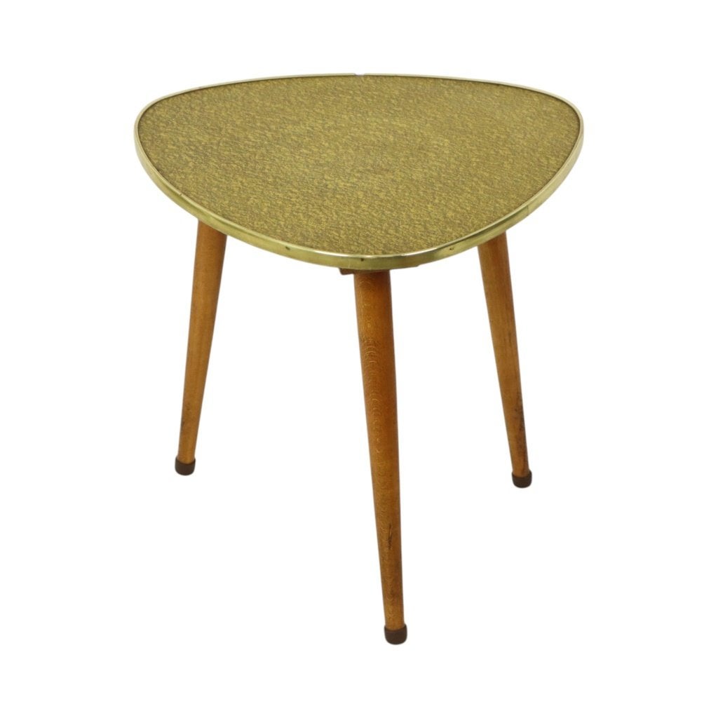 Vintage Mid-Century Plantentafel Driehoekig Conisch, Ophalen of Verzenden