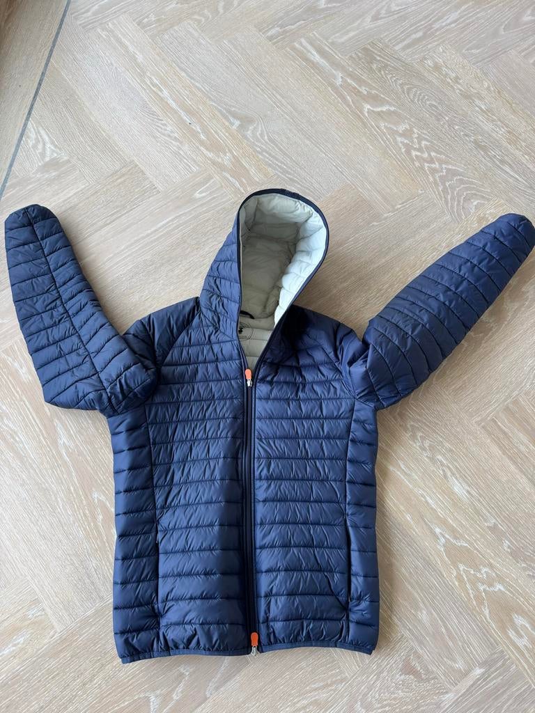 Save The Duck jas, maat M. Heren., Ophalen of Verzenden, Zo goed als nieuw, Blauw