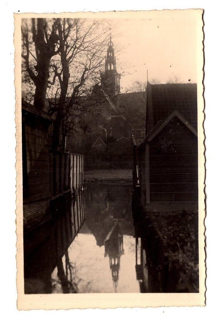 Zaandam   Westzijde fotokaart, Verzenden, 1920 tot 1940, Ongelopen, Noord-Holland